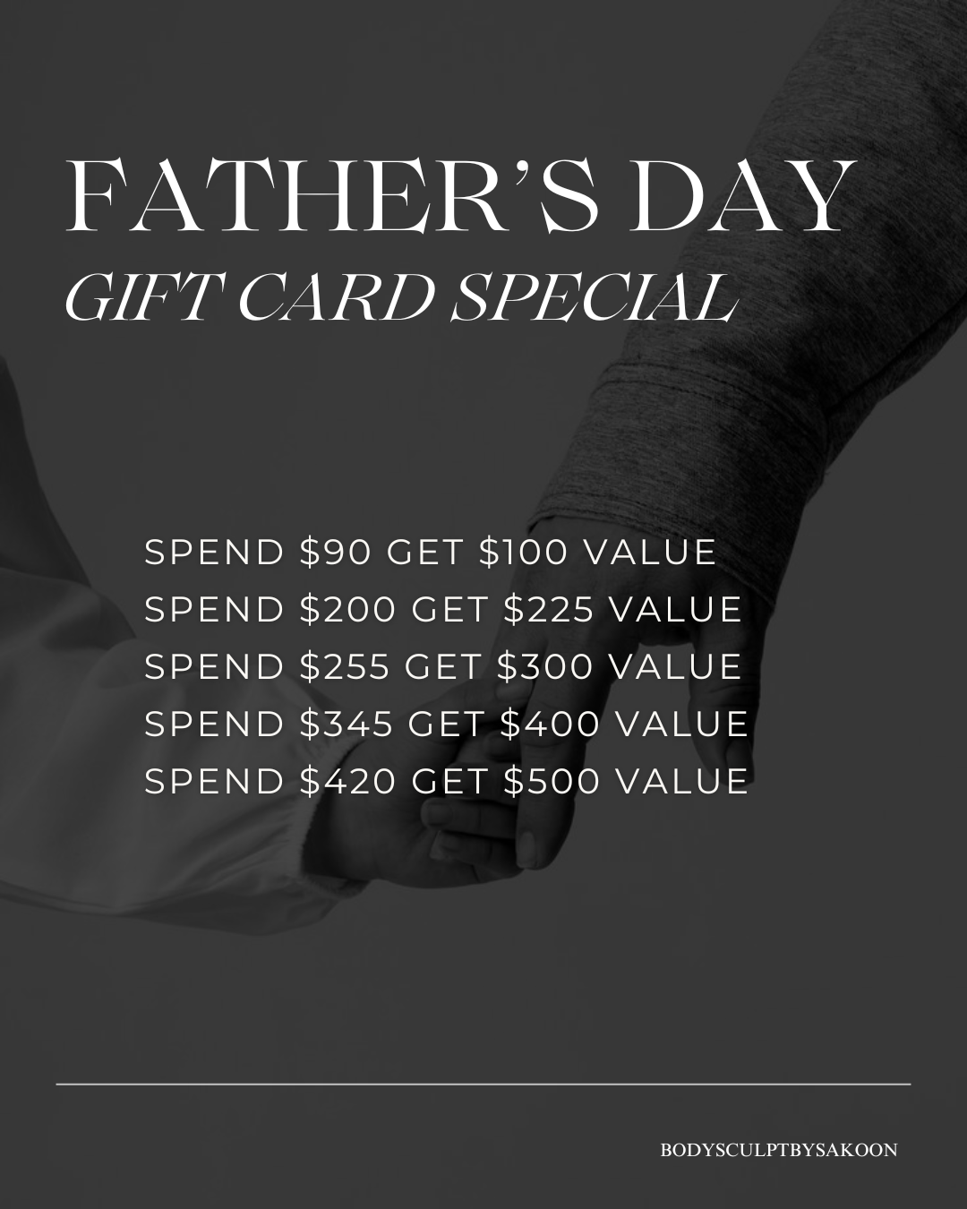 Father's Day Gift Card Special