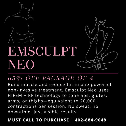 Emsculpt Neo: 65% Off Package of 4 — CALL TO PURCHASE!